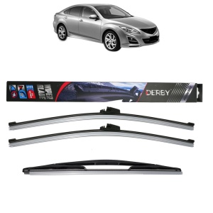 Set 3 stergatoare MAZDA 6 Saloon (GH) din 2007-2013, Derby, din cauciuc siliconat rezistent