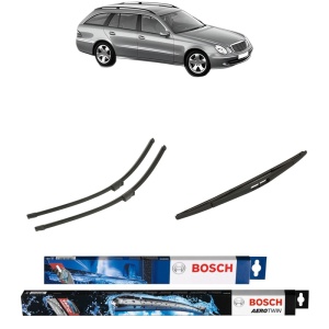 Set 3 stergatoare MERCEDES-BENZ E-CLASS T-Model (S211) din 2003-2009, Bosch Aerotwin, din cauciuc siliconat rezistent