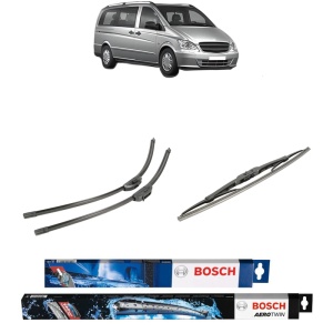 Set 3 stergatoare MERCEDES-BENZ VITO Bus (W639) din 2003-2014, Bosch Aerotwin Retro Truck, din cauciuc siliconat rezistent