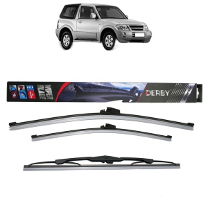 Set 3 stergatoare MITSUBISHI PAJERO III Canvas Top (V6_W, V7_W) din 2000-2006, Derby, din cauciuc siliconat rezistent