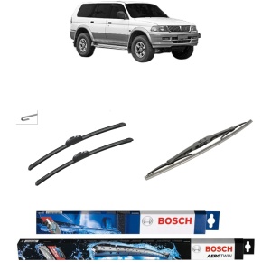 Set 3 stergatoare MITSUBISHI PAJERO SPORT VAN I (K90) din 1999-2008, Bosch Aerotwin Retrofit, din cauciuc siliconat rezistent