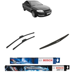 Set 3 stergatoare NISSAN ALMERA Classic (B10) din 2006, Bosch Aerotwin Retrofit, din cauciuc siliconat rezistent