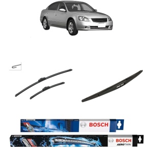 Set 3 stergatoare NISSAN ALTIMA (L32) din 2006-2013, Bosch Aerotwin Retrofit, din cauciuc siliconat rezistent