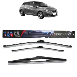 Set 3 stergatoare NISSAN PULSAR Hatchback (C13) din 2012-2015, Derby, din cauciuc siliconat rezistent