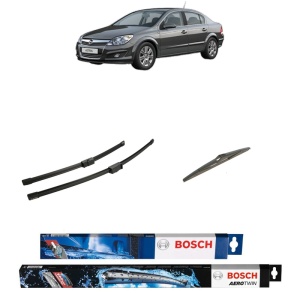 Set 3 stergatoare OPEL ASTRA H Saloon (A04) din 2007-2014, Bosch Aerotwin, din cauciuc siliconat rezistent