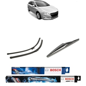 Set 3 stergatoare PEUGEOT 508 SW Estate Van (8E_) din 2011-2018, Bosch Aerotwin, din cauciuc siliconat rezistent