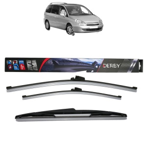 Set 3 stergatoare PEUGEOT 807 (EB_) din 2002-2010, Derby, din cauciuc siliconat rezistent