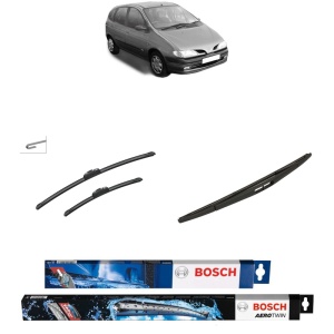 Set 3 stergatoare RENAULT MEGANE Scénic (JA0/1_) din 1996-1999, Bosch Aerotwin Retrofit, din cauciuc siliconat rezistent