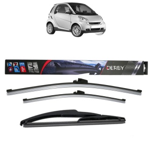 Set 3 stergatoare SMART FORTWO Coupe (451) din 2007-2013, Derby, din cauciuc siliconat rezistent