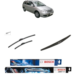 Set 3 stergatoare TOYOTA COROLLA Estate (_E12_) din 2001-2007, Bosch Aerotwin Retrofit, din cauciuc siliconat rezistent