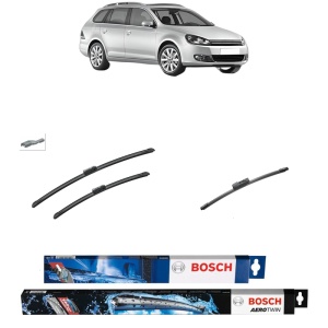 Set 3 stergatoare VOLKSWAGEN GOLF VI Variant (AJ5) din 2009-2013, Bosch Aerotwin, din cauciuc siliconat rezistent