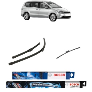 Set 3 stergatoare VOLKSWAGEN SHARAN (7N1, 7N2) din 2010-2022, Bosch Aerotwin, din cauciuc siliconat rezistent