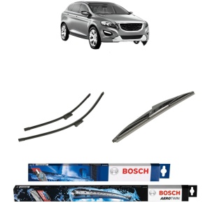 Set 3 stergatoare VOLVO XC60 I SUV (156) din 2008-2017, Bosch Aerotwin, din cauciuc siliconat rezistent
