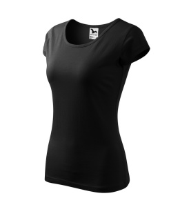 Set 3 tricouri simple dama din bumbac 100%, Elegant casual cu decolteu femei, Alb, Negru, Albastru regal 122 - Img 5