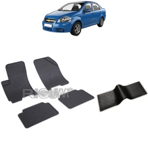 Set 5 covorase auto CHEVROLET AVEO T250 din 2006 - 2011, cu covoras tunel median, Caroserie SEDAN