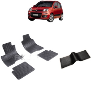 Set 5 covorase auto FIAT PANDA III din 03.2012 - 2026, cu covoras tunel median, Caroserie HATCHBACK