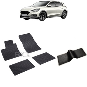Set 5 covorase auto FORD FOCUS IV din 09.2018 - 2026, cu covoras tunel median, Caroserie SUV