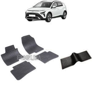 Set 5 covorase auto HYUNDAI BAYON din 05.2021 - 2026, cu covoras tunel median, Caroserie SUV