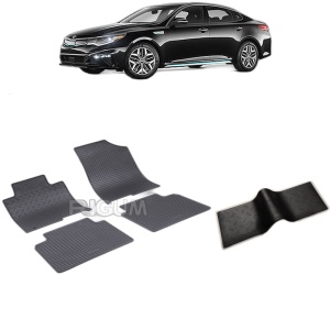 Set 5 covorase auto KIA OPTIMA IV FABRICATIE 11.2015 - 12.2020, cu covoras tunel median, Caroserie SEDAN