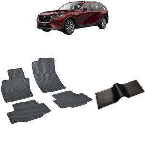 Set 5 covorase auto MAZDA CX-80 MHEV FABRICATIE 2024 - 2026, cu covoras tunel median, Caroserie SUV