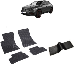 Set 5 covorase auto MERCEDES GLA H247 din 12.2019 - 2026, cu covoras tunel median, Caroserie SUV