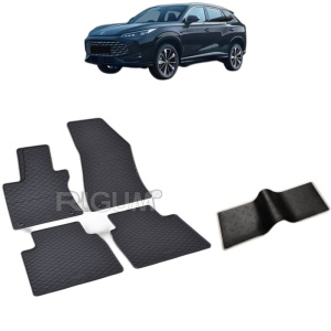 Set 5 covorase auto MG HS II FABRICATIE 07.2024 - 2026, cu covoras tunel median, Caroserie SUV