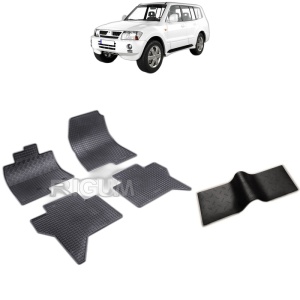 Set 5 covorase auto MITSUBISHI PAJERO III din 2000 - 03.2007, cu covoras tunel median, Caroserie SUV 5 USI