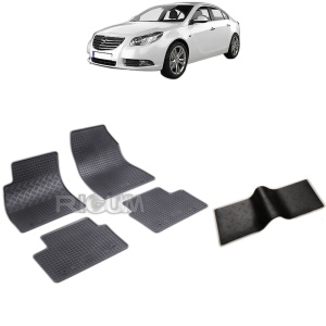 Set 5 covorase auto OPEL INSIGNIA A din 2008 - 05.2017, cu covoras tunel median, Caroserie SEDAN