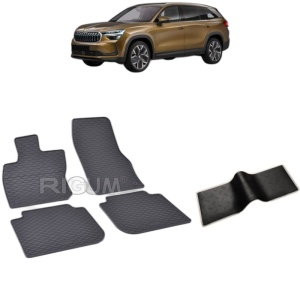 Set 5 covorase auto SKODA KODIAQ FACELIFT II din 12.2023 - 2026, cu covoras tunel median, Caroserie SUV