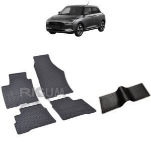 Set 5 covorase auto SUZUKI SWIFT AOL FABRICATIE 2024 - 2026, cu covoras tunel median, Caroserie HATCHBACK