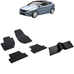 Set 5 covorase auto VOLVO V 40 II din 07.2012 - 07.2019, cu covoras tunel median, Caroserie HATCHBACK