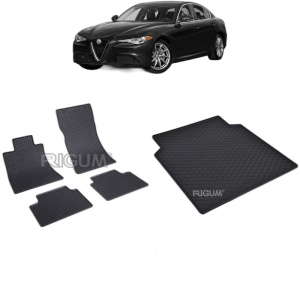 Set Covorase Auto Si Tavita Portbagaj ALFA ROMEO GIULIA din 06.2016 - 2019, caroserie sedan, 4X4