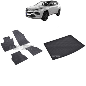 Set Covorase Auto Si Tavita Portbagaj JEEP COMPASS II (MP) 4XE din 07.2020 - 2026, caroserie suv,