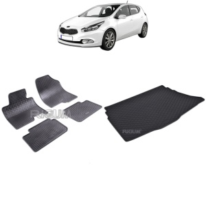 Set Covorase Auto Si Tavita Portbagaj KIA CEED II din 05.2012 - 08.2018, caroserie hatchback,