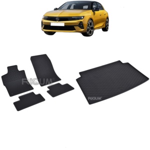 Set Covorase Auto Si Tavita Portbagaj OPEL ASTRA L din 2022 - 2026, caroserie hatchback, PORTBAGAJ INFERIOR, FARA PODEA REGLABILA PE INALTIME