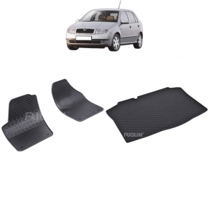 Set Covorase Auto Si Tavita Portbagaj SKODA FABIA I din 2000 - 2007, caroserie hatchback 2 locuri,