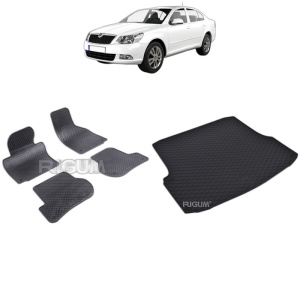 Set Covorase Auto Si Tavita Portbagaj SKODA OCTAVIA II din 03.2004 - 01.2013, caroserie hatchback,