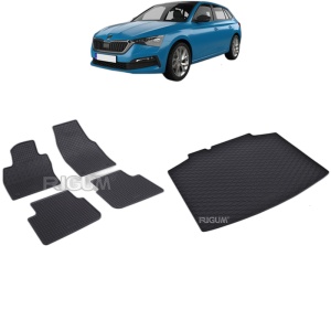 Set Covorase Auto Si Tavita Portbagaj SKODA SCALA din 04.2019 - 2026, caroserie hatchback, PORTBAGAJ INFERIOR