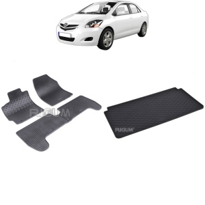 Set Covorase Auto Si Tavita Portbagaj TOYOTA YARIS II din 10.2005 - 2011, caroserie hatchback,
