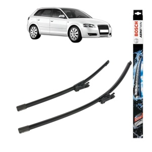 Set stergatoare auto AUDI A3 Sportback (8PA) din 2004-2013, Bosch Aerotwin, din cauciuc siliconat rezistent