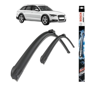 Set stergatoare auto AUDI A6 Allroad C7 (4GH, 4GJ) din 2012-2018, Bosch Aerotwin, din cauciuc siliconat rezistent