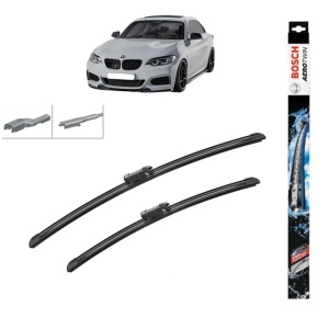 Set stergatoare auto BMW 2 Coupe (F22, F87) din 2012-2021, Bosch Aerotwin, din cauciuc siliconat rezistent