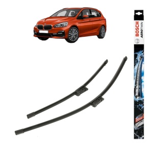 Set stergatoare auto BMW 2 Gran Tourer (F46) din 2014-2020, Bosch Aerotwin, din cauciuc siliconat rezistent