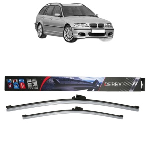 Set stergatoare auto BMW 3 Touring (E46) din 1999-2005, Derby, din cauciuc siliconat rezistent