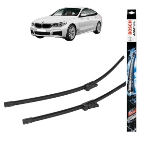 Set stergatoare auto BMW 6 Gran Turismo (G32) din 2017-2020, Bosch Aerotwin, din cauciuc siliconat rezistent - Img 1