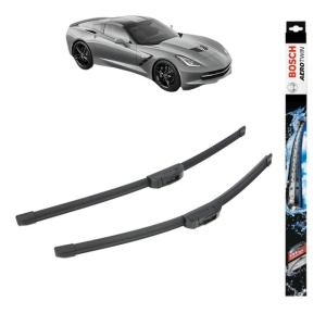 Set stergatoare auto CHEVROLET CORVETTE (C7) din 2014-2019, Bosch Aerotwin Retrofit, din cauciuc siliconat rezistent
