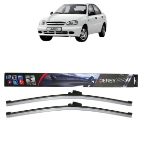 Set stergatoare auto CHEVROLET LANOS Saloon din 2004-2018, Derby, din cauciuc siliconat rezistent