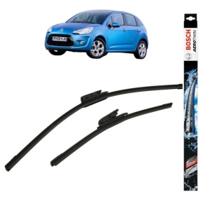 Set stergatoare auto CITROEN C3 II Hatchback Van (SC_) din 2010-2016, Bosch Aerotwin, din cauciuc siliconat rezistent