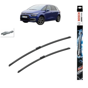 Set stergatoare auto CITROEN C4 PICASSO II din 2013-2018, Bosch Aerotwin, din cauciuc siliconat rezistent