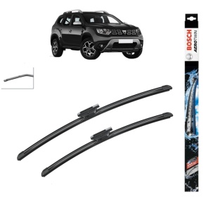 Set stergatoare auto DACIA DUSTER (HM_) din 2017-2024, Bosch Aerotwin, din cauciuc siliconat rezistent